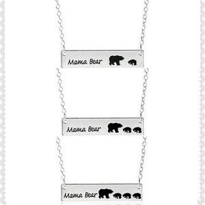 Silver 'Mama Bear' Necklaces